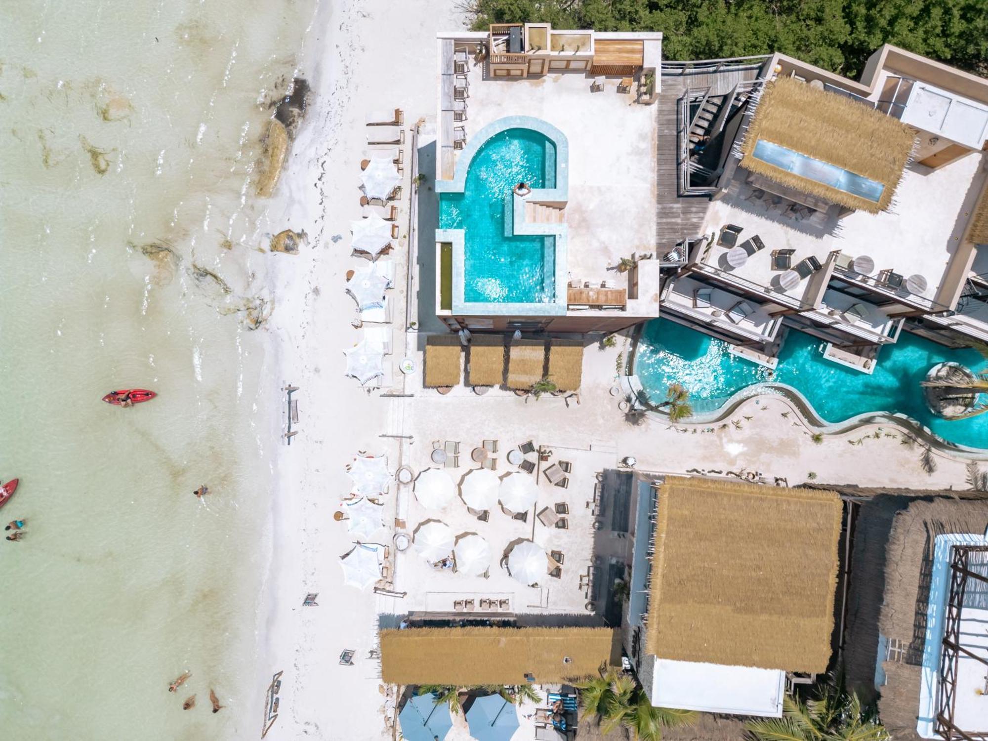 Awa Holbox Hotel Boutique - Beach Front Exteriör bild